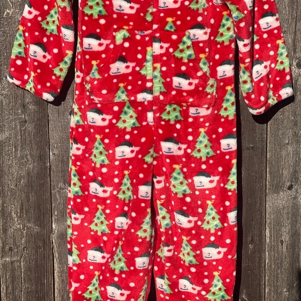 Vineyard Vines High Pile Hooded One Piece Christmas pajama